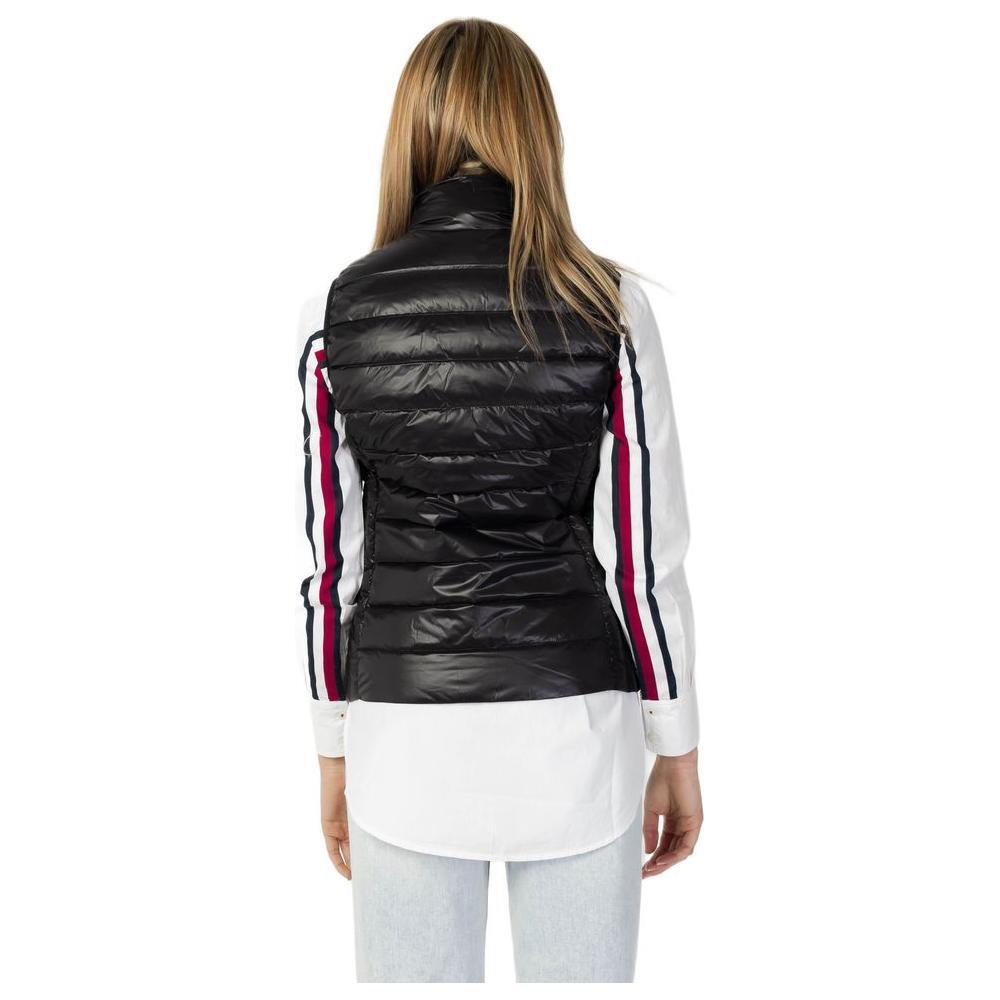 Armani Exchange Black Polyester Sleveless Jacket AR-8162400009-IT38|XS