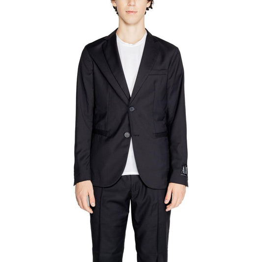 Armani Exchange Black Polyester Blazer