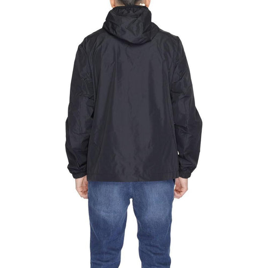Suns Black Polyester Jackets & Coat