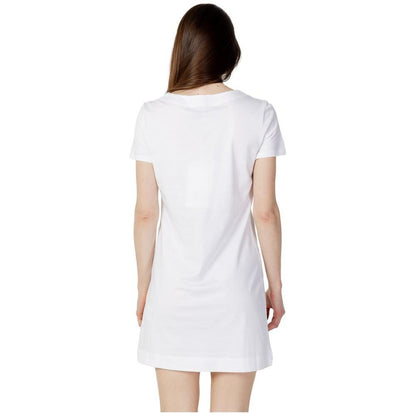 Love Moschino White Cotton Short Dress
