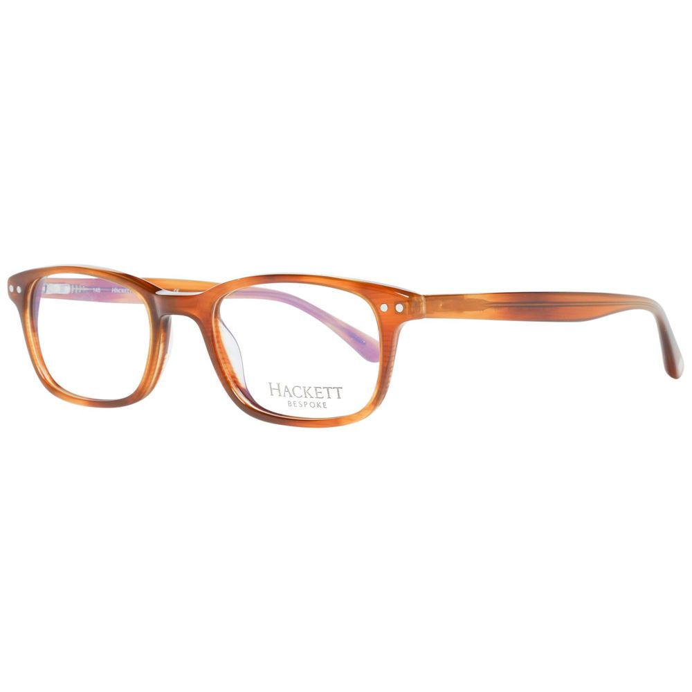 Hackett Brown Plastic Frames - Men's glasses, model HEB0741349, brown color, plastic material, size 49/19/145 mm.