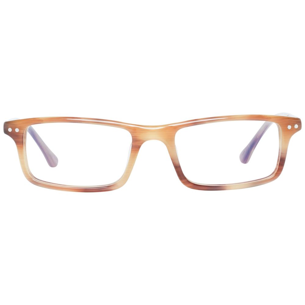 Hackett Brown Plastic Frames for men, model HEB1251454, featuring 54/19/145 mm dimensions, octagon design, and brown color.