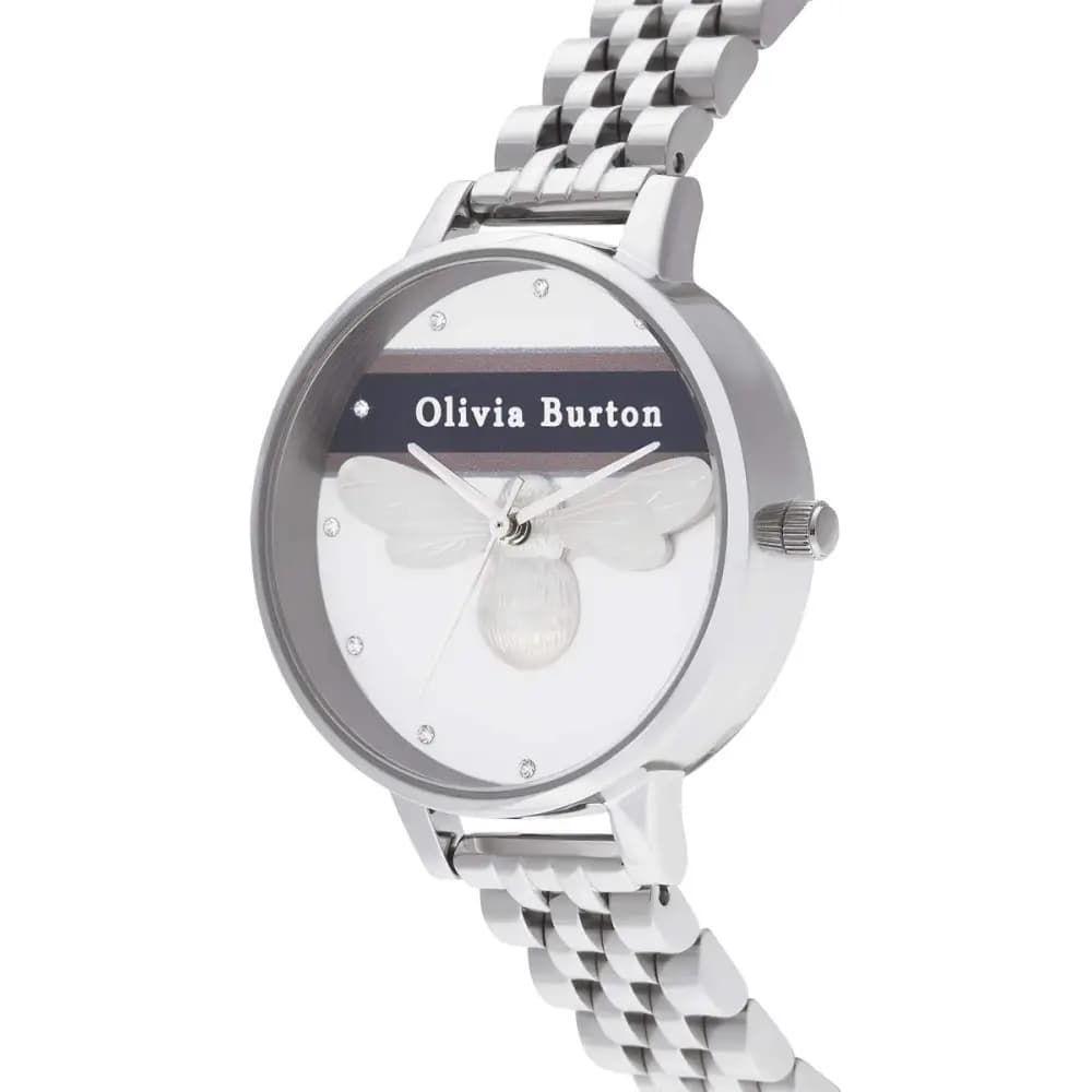Olivia Burton Silver Stainless Steel Watch