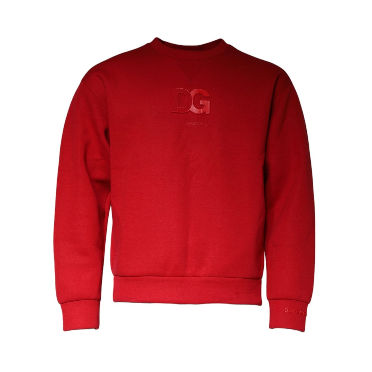 Dolce & Gabbana Maroon DG Logo Cotton Men Sweatshirt Sweater