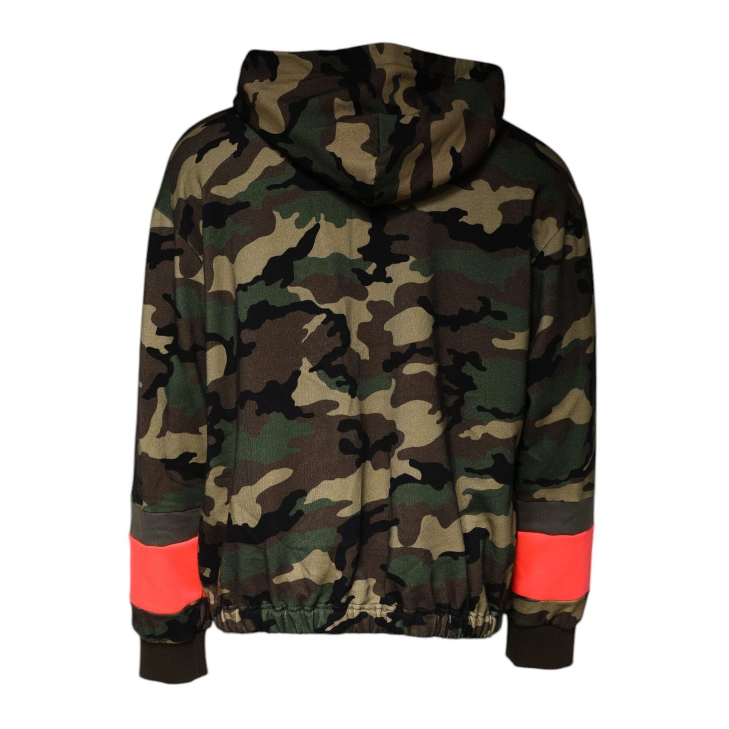 Dolce & Gabbana Multicolor Camouflage Hooded Men Sweatshirt Sweater