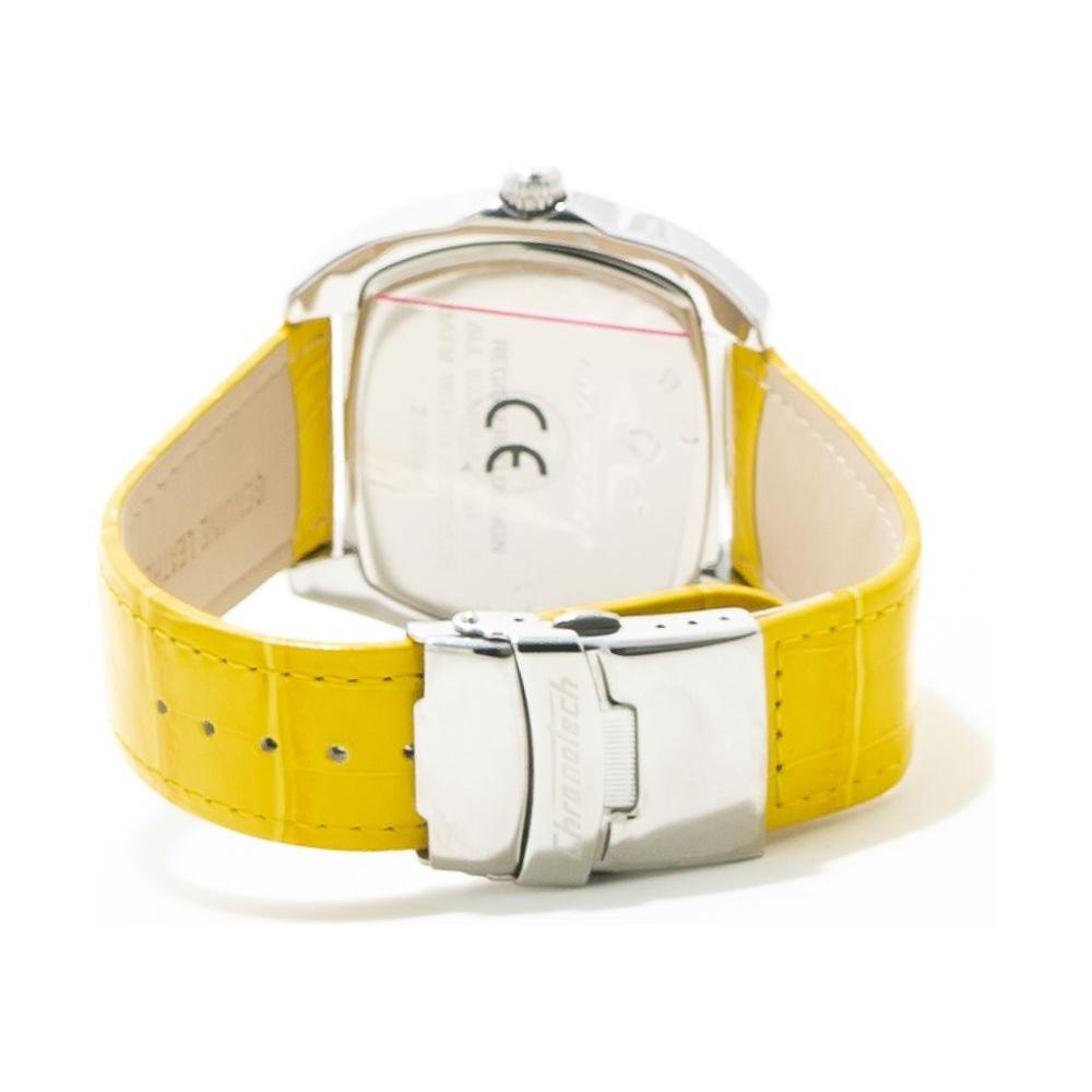 Chronotech Yellow Leather Watch CHCT2188M05AC