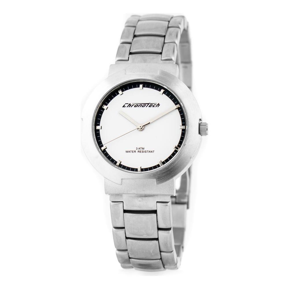 Chronotech Silver Stainless Steel Watch