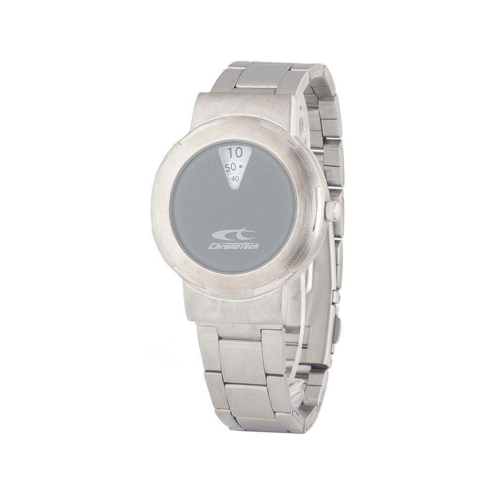 Chronotech Silver Stainless Steel Dress Watch