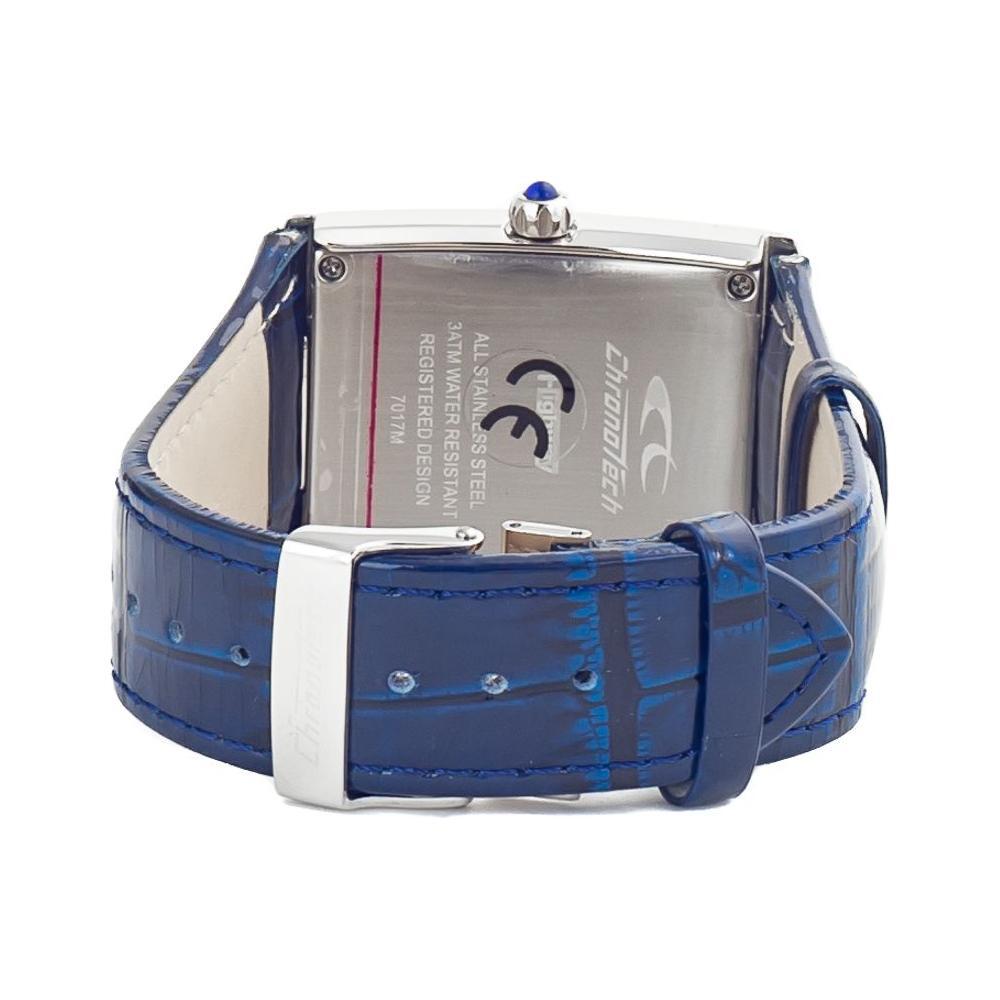 Chronotech Blue Leather Watch