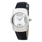 Chronotech Black Leather Watch