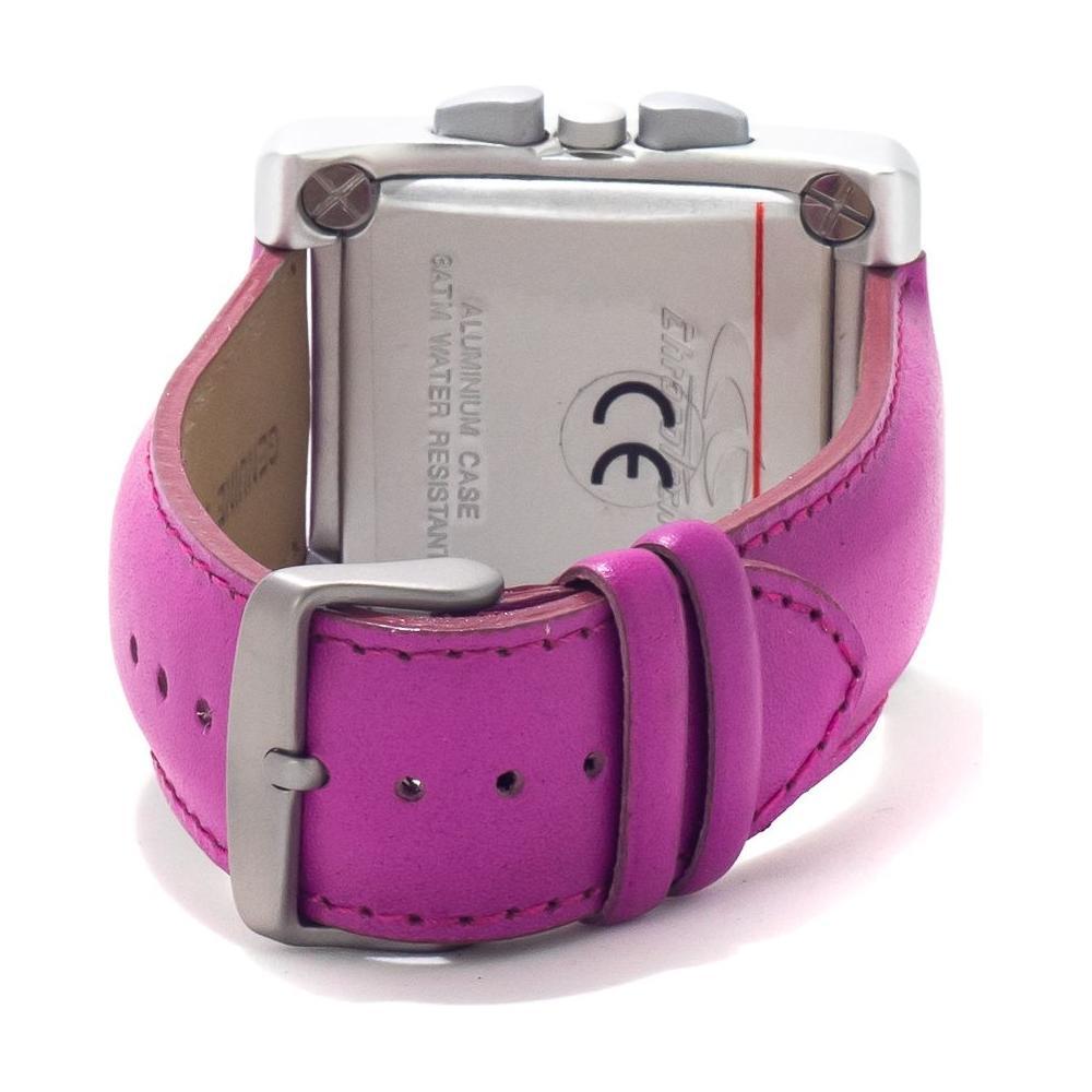 Chronotech Purple Leather Dress Watch