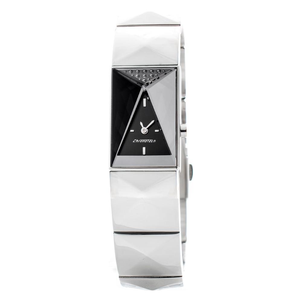 Chronotech Silver Stainless Steel Watch