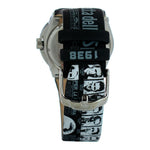 Chronotech Black Leather Watch
