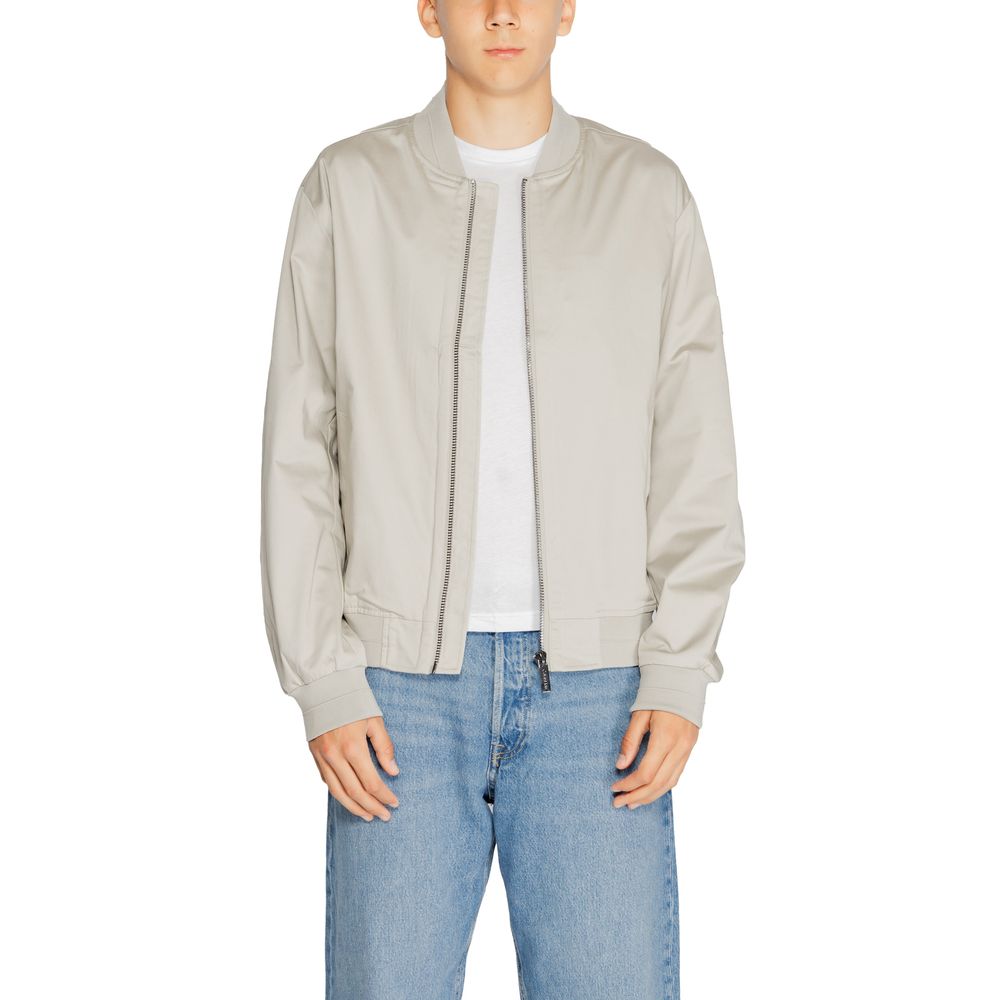 Calvin Klein Gray Organic Cotton Jackets & Coat
