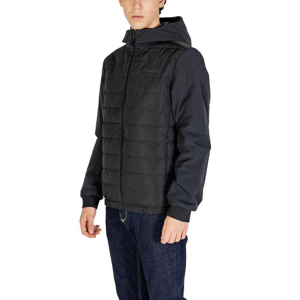Calvin Klein Black Recycled Polyester Shell Jacket