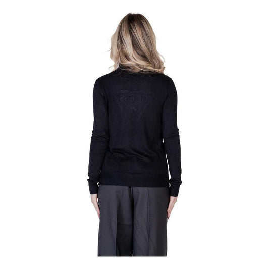 Guess Black Viscose Turtleneck GU-14687900009-IT38|XS