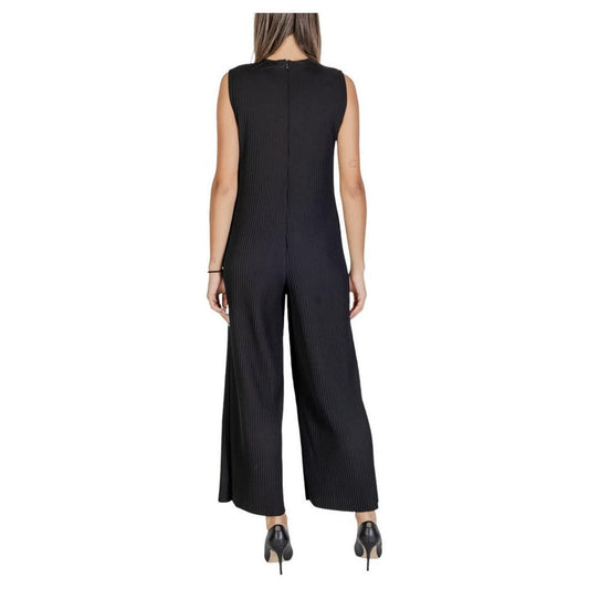 Sandro Ferrone Black Polyester Jumpsuit SA-15620000009-IT42|M