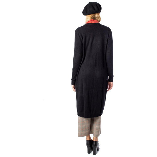 Vila Clothes Black Viscose Cardigan VI-2809200009-IT42|M
