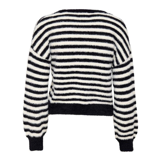 Only Black And White Marabou Sportswear ON-9121702438-IT42|M