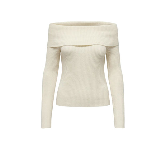 Only Cream Viscose Sweatshirt