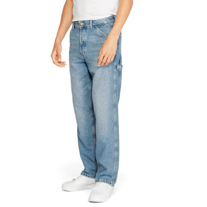 Jack Jones Blue Cotton Relaxed Fit Jean