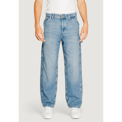 Jack Jones Blue Cotton Relaxed Fit Jean