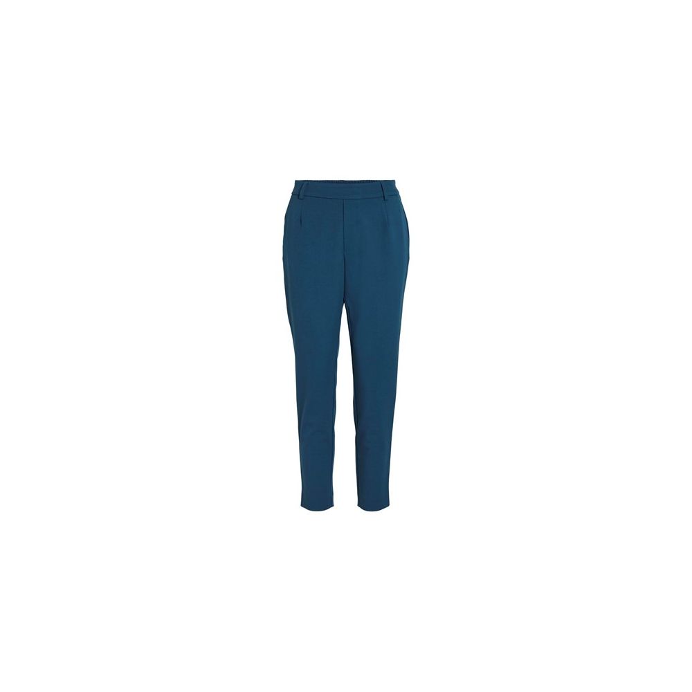 Vila Clothes Blue Polyester Pant
