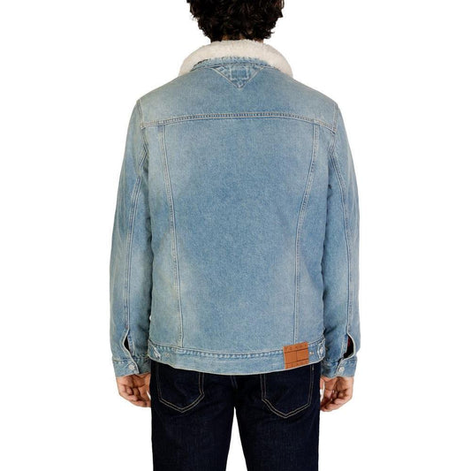 Tommy Hilfiger Jeans Light Blue Cotton Jackets & Coat TO-14577000236-IT48 | L