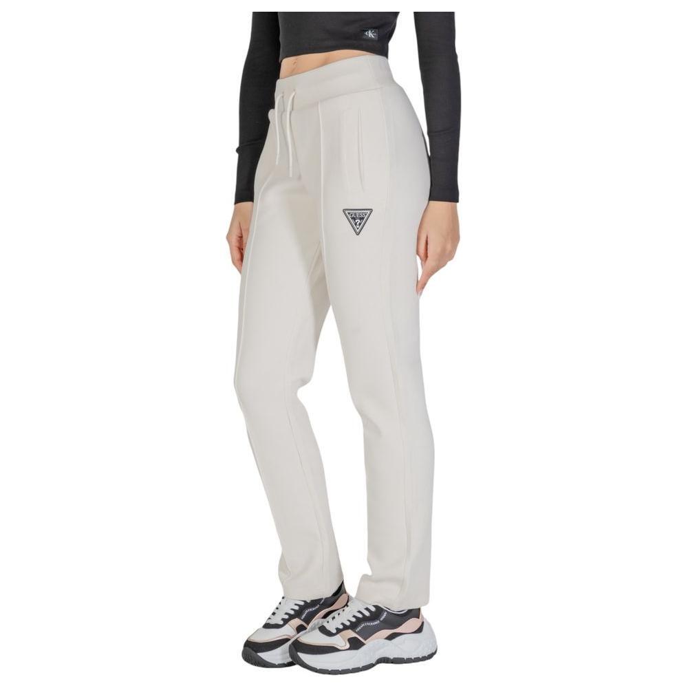 Guess Active Cream Cotton Joggers Workout Pant GU-14698100143-IT42|M