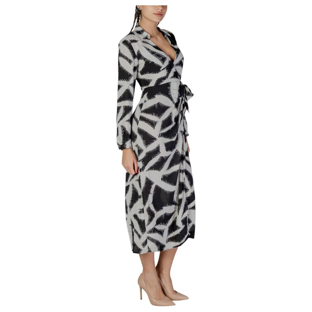 Jacqueline De Yong Black Recycled Polyester Long JA-14838000009-IT38|XS