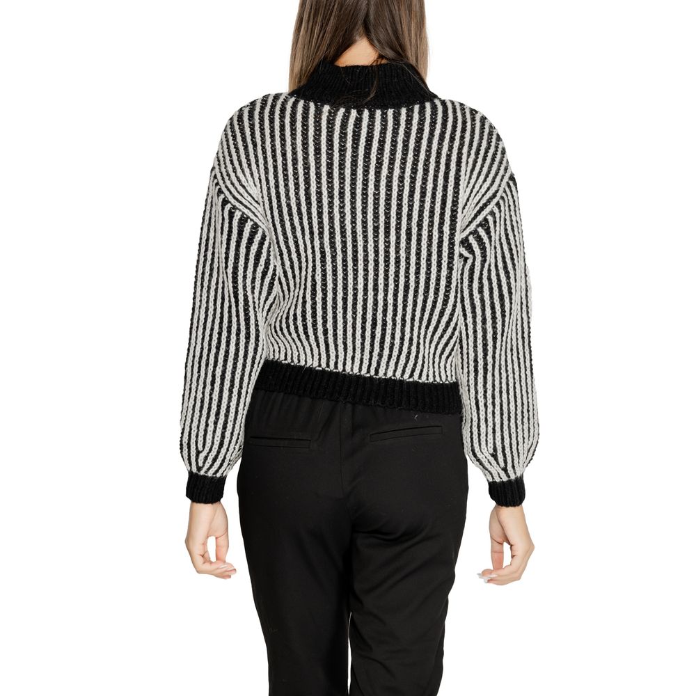 Jacqueline De Yong Black Polyester Sweatshirt