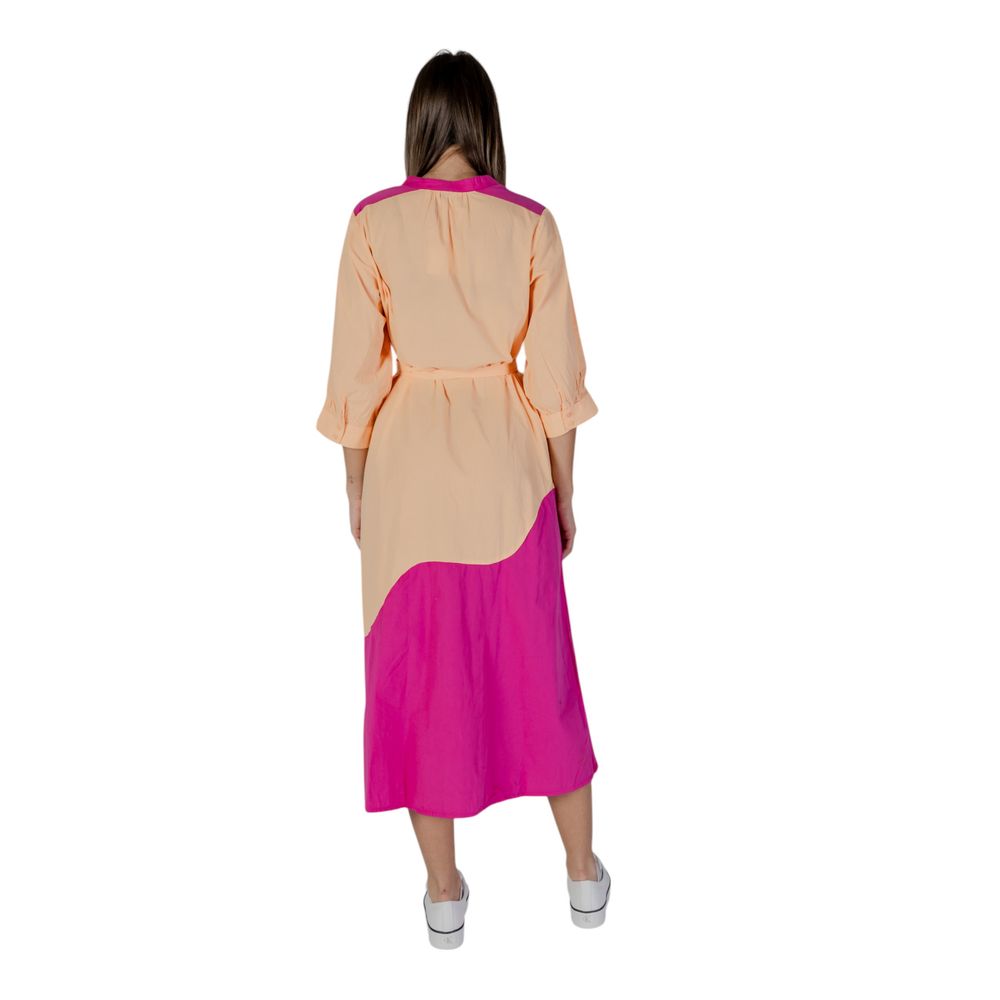 B.Young Orange Cotton Long Dress 1728,34 | XXS,71956299936,B.Young,Clothing,Dresses - Clothing,IT38|XS,Long - Dresses - Clothing,New with tags,Orange,Women