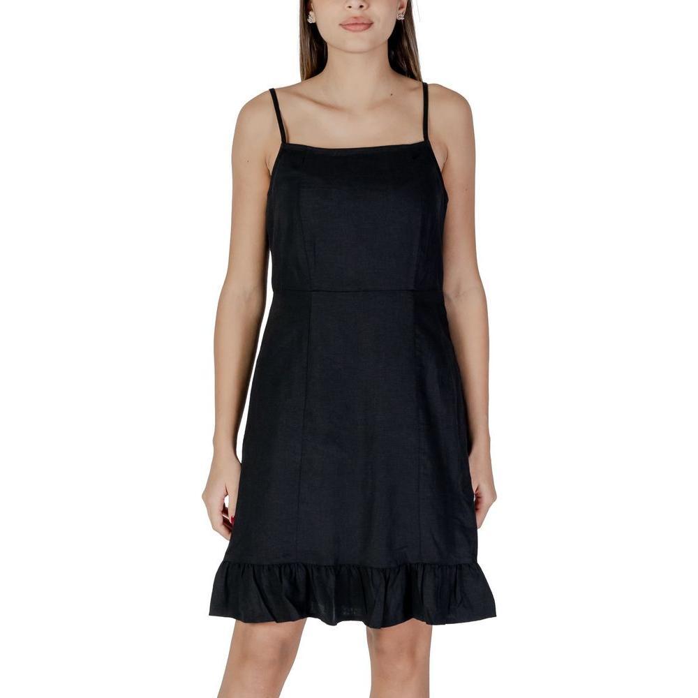 B.Young Black Linen Midi BY-14885400009-IT40|S
