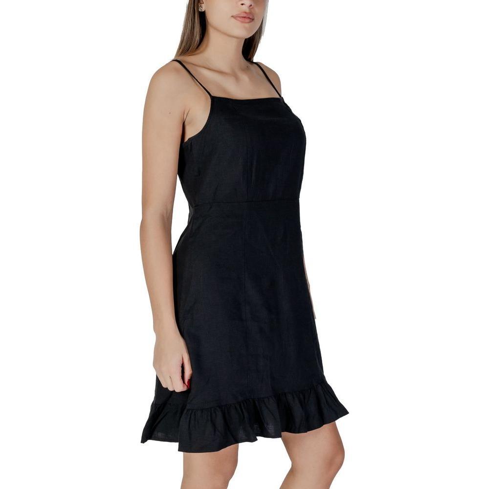 B.Young Black Linen Midi BY-14885400009-IT40|S