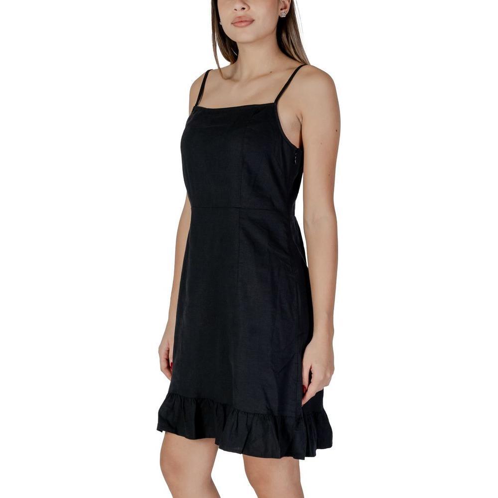 B.Young Black Linen Midi BY-14885400009-IT40|S
