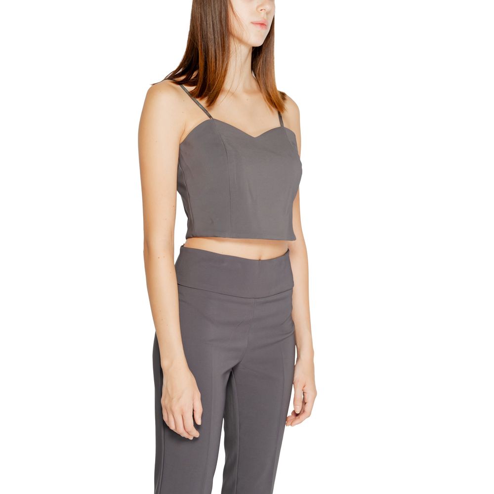 Rinascimento Gray Polyester Top
