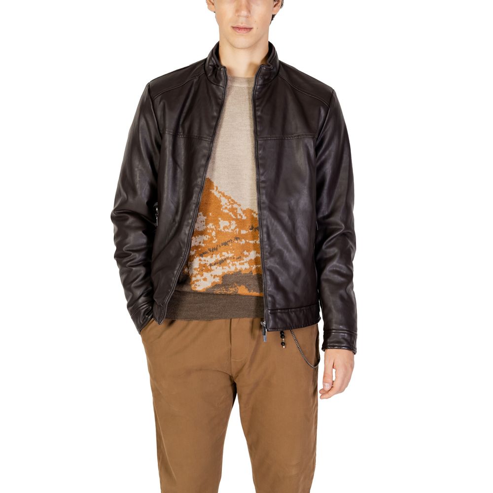 Hamaki-Ho Brown Leather Jacket