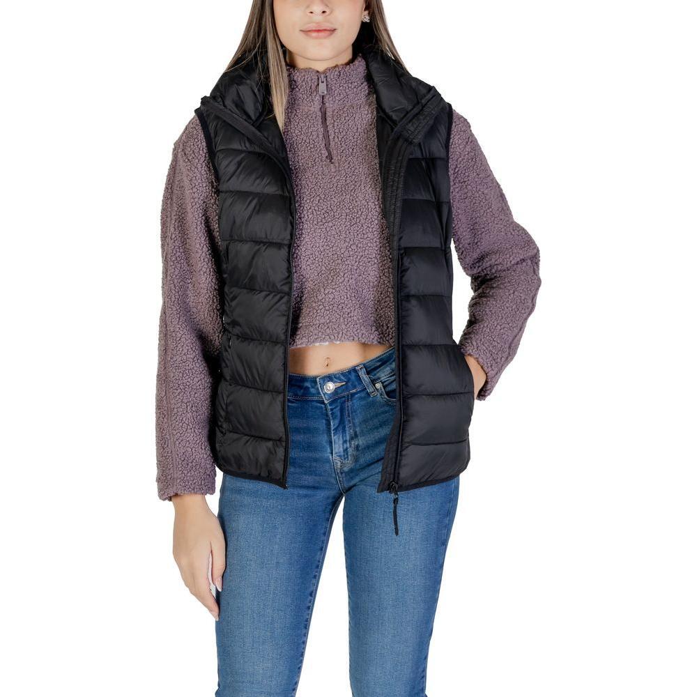 B.Young Black Nylon Sleveless Jacket BY-15713000009-IT40|S