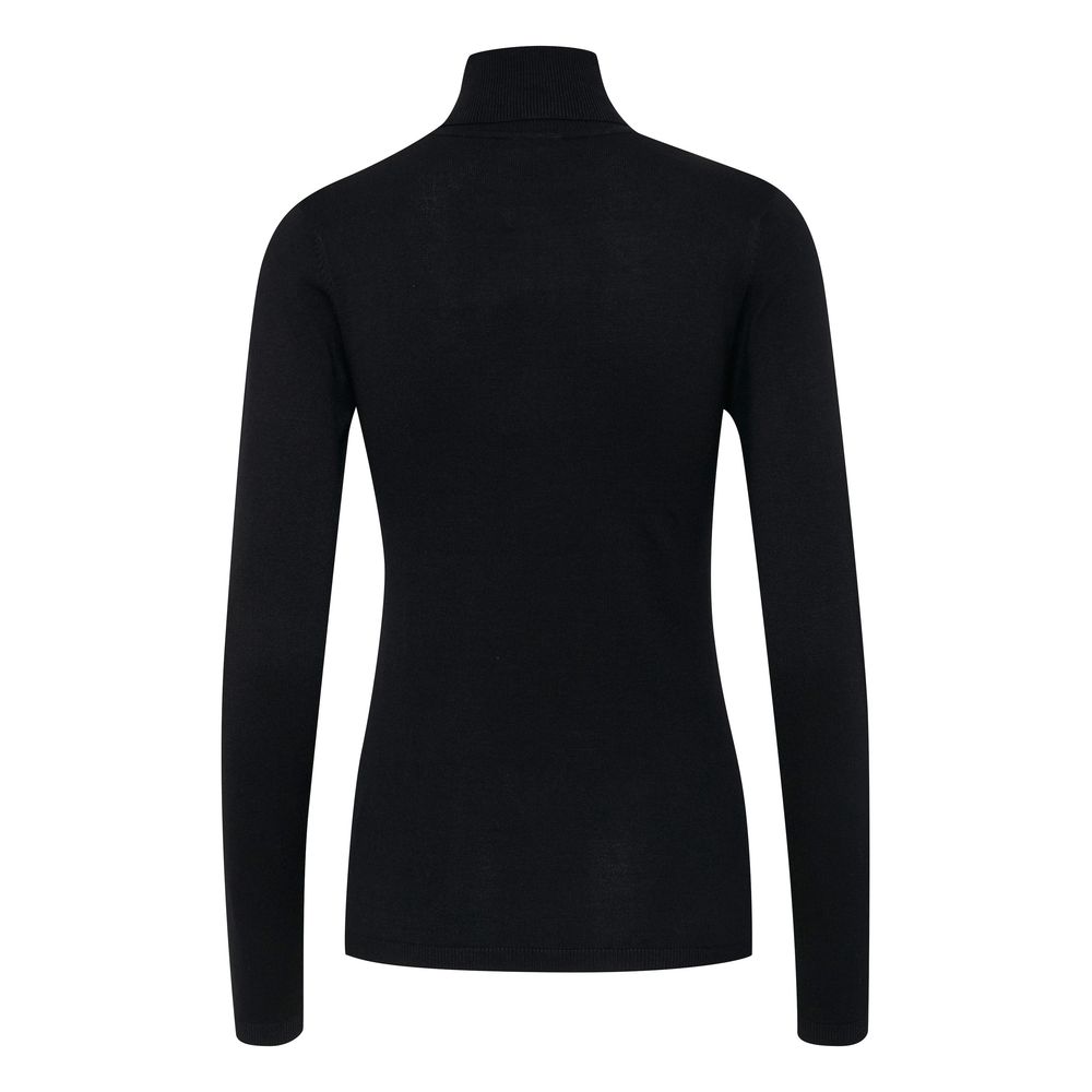 ICHI Black Viscose Turtleneck