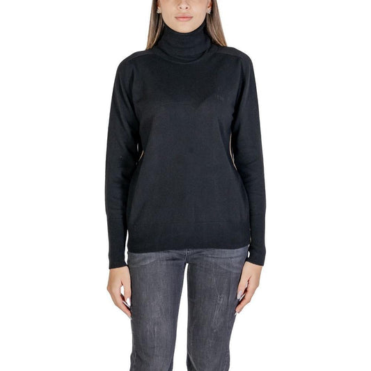 Alviero Martini Prima Classe Black Viscose Turtleneck AL-14625300009-IT46 | L