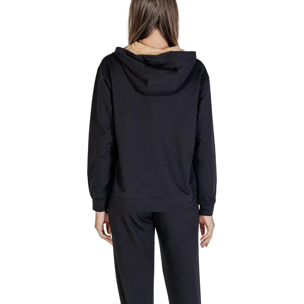 Alviero Martini Prima Classe Black Cotton Hoody AL-14625700009-IT48 | XL