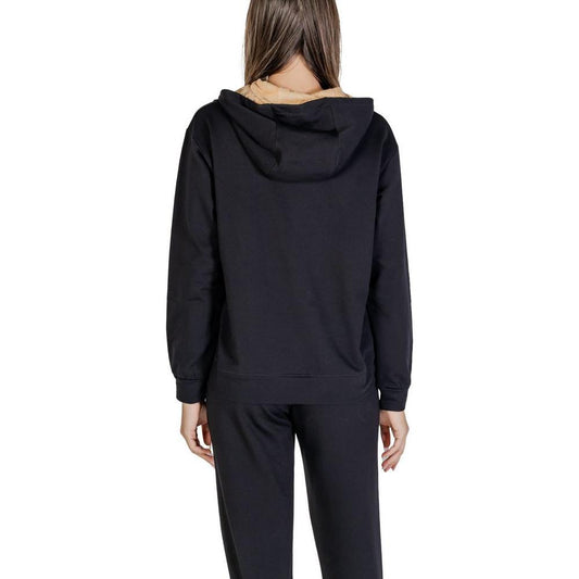 Alviero Martini Prima Classe Black Cotton Hoody AL-14625700009-IT48 | XL