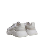 Dolce & Gabbana White Leather Daymaster Low Top Sneaker Shoes