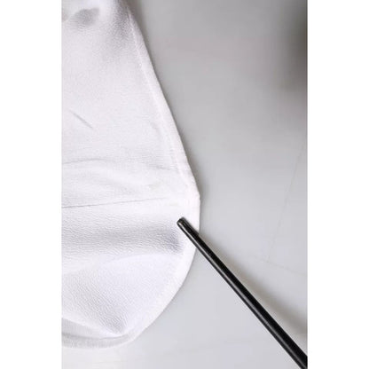 Fabiana Filippi White Spaghetti Strap Sleeveless Tank Top