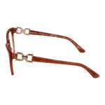 Marciano by Guess Brown Women Glasses Frame, acetate material, full-rim, 53mm lens width, round style, no lenses effect, branded case included.