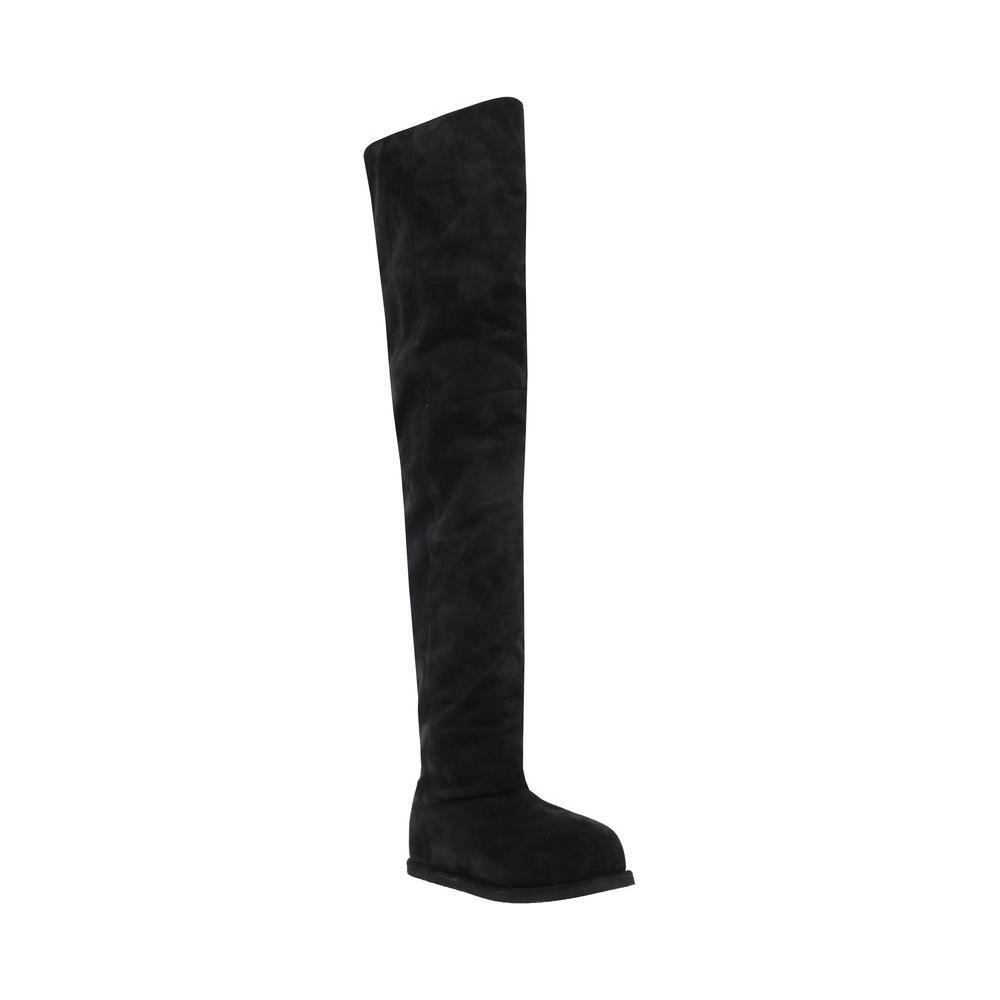 Amina Muaddi Heidi Boots AM-12S357186HEICROSTABLAC-EU36/US6