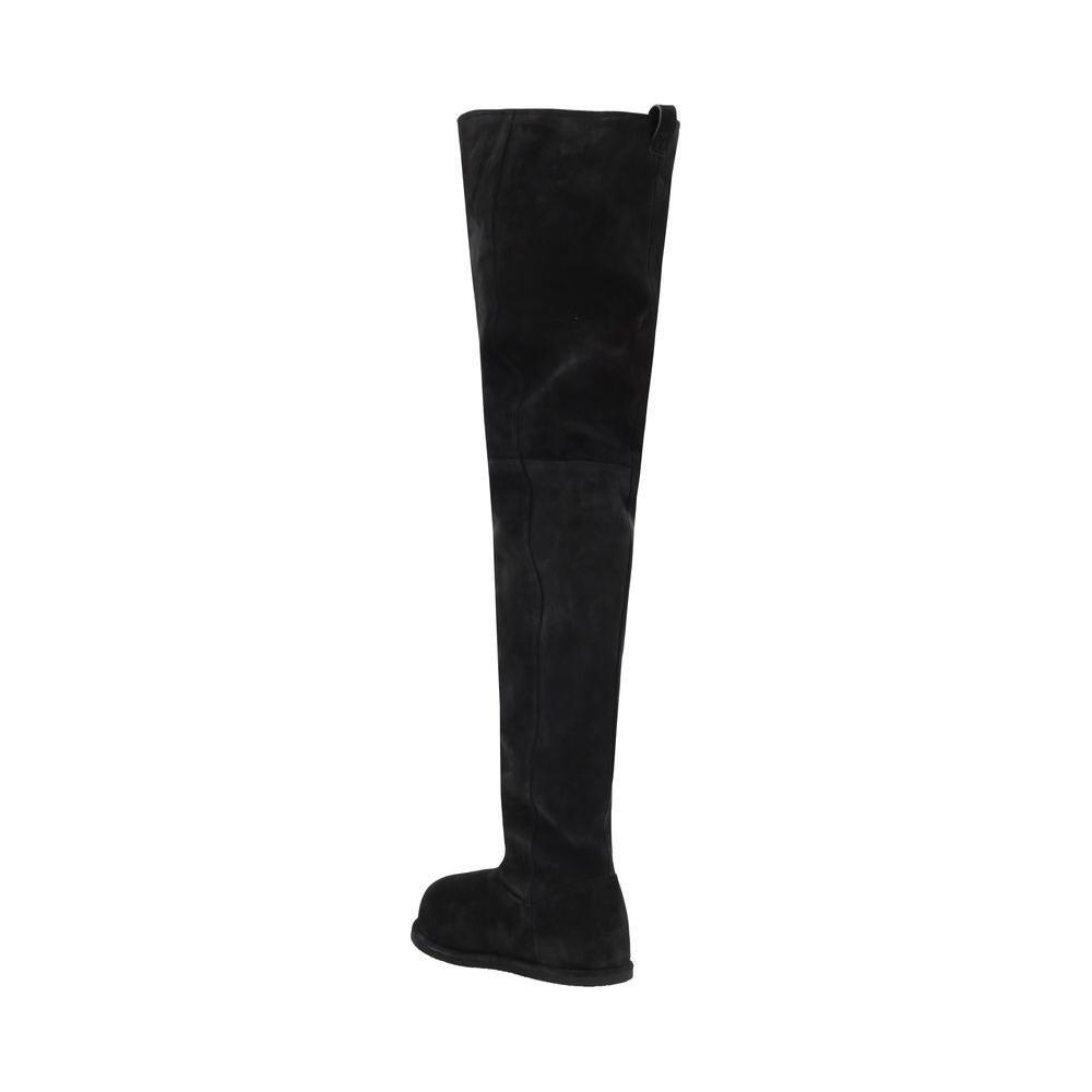 Amina Muaddi Heidi Boots AM-12S357186HEICROSTABLAC-EU36/US6