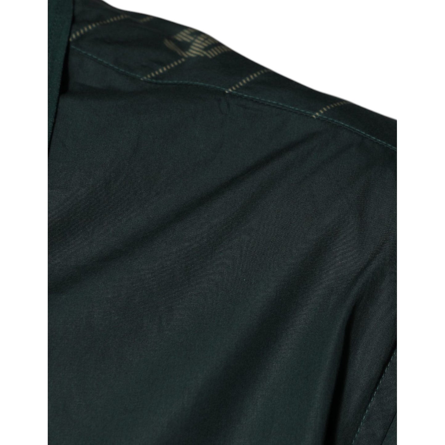 Dolce & Gabbana Green Logo Long Sleeve MARTINI Casual Shirt