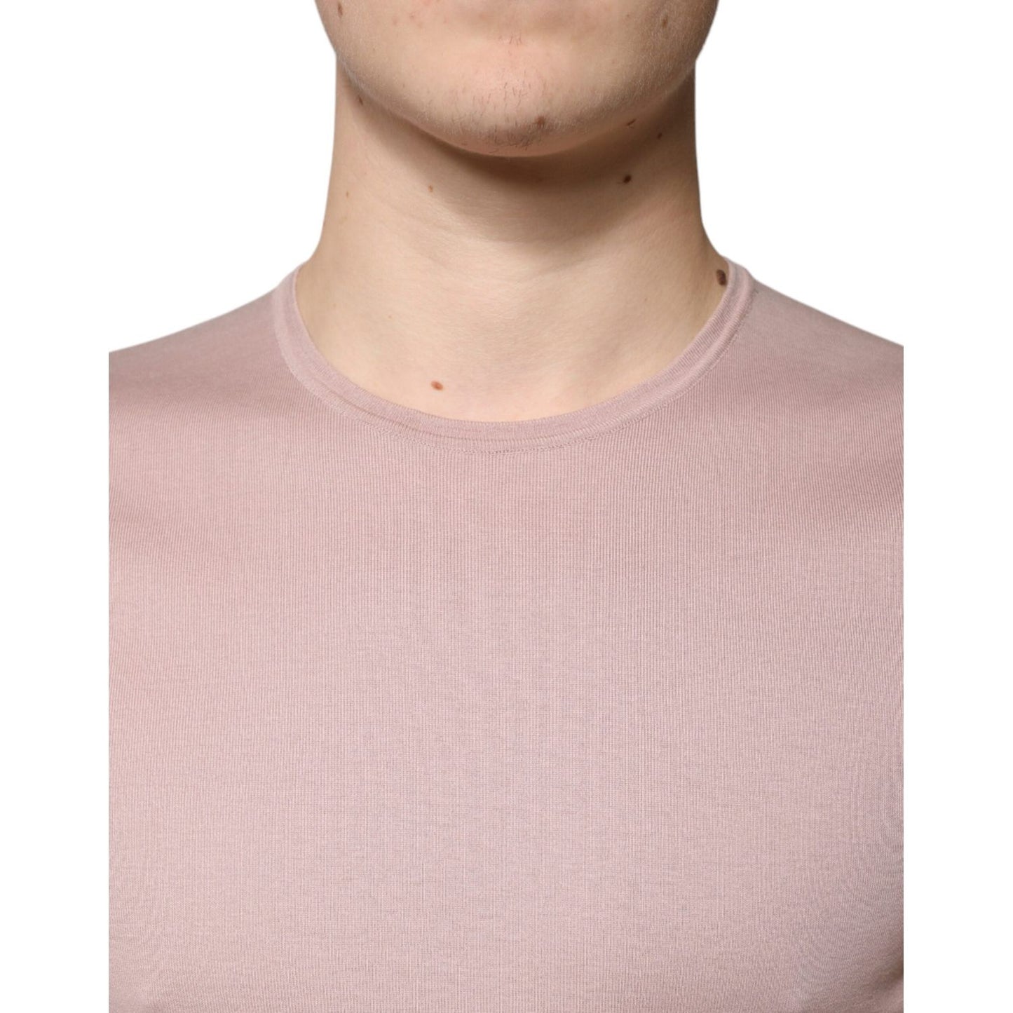 Dolce & Gabbana Brown Cotton Short Sleeves Round Neck T-shirt TSH87337-50