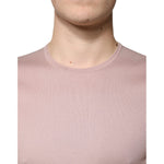 Dolce & Gabbana Brown Cotton Short Sleeves Round Neck T-shirt TSH87337-50